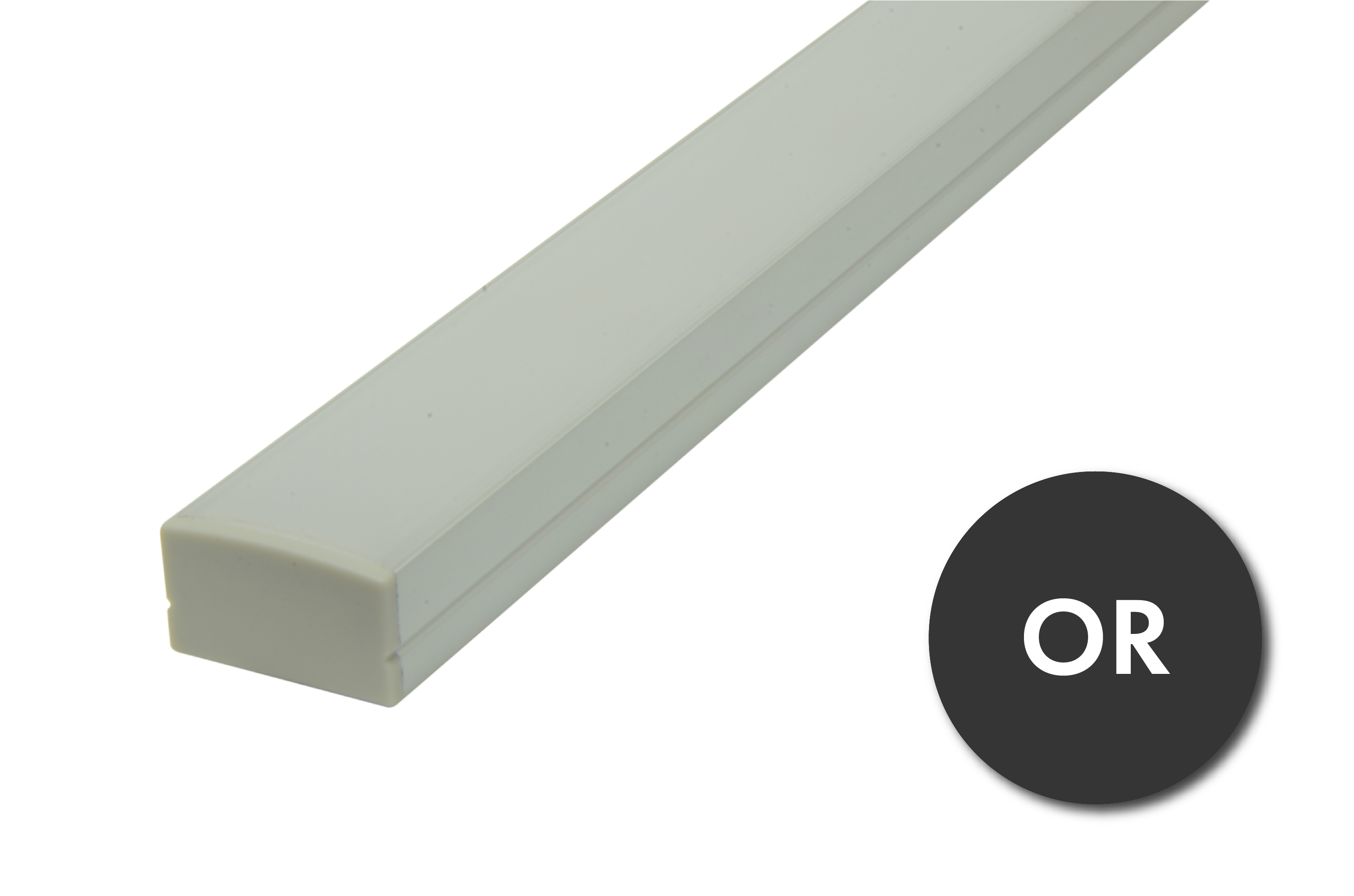 Aluminum Profile "OR" 94" (8 ft) long 1" Surface Mount Linear LED Strip Channel Questions & Answers